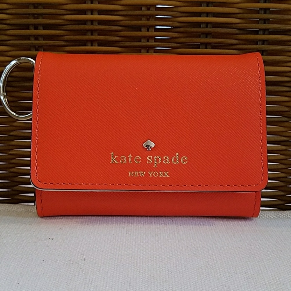 NWOT Kate Spade Orange Darla Wallet
